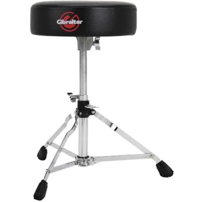 Gibraltar Sgabello per tamburi Serie 4000, 4608 (diametro: 33 cm, facile da trasportare, regolabile in altezza, base a montante singolo, piedini in gomma 'Super Foot') Gibraltar Sgabello per tamburi Serie 4000, 4608 (diametro: 33 cm, facile da trasportare, regolabile in altezza, base a montante singolo, piedini in gomma 'Super Foot')