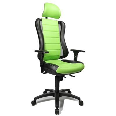 Topstar Head Point Rs Sedia Girevole con Poggiatesta, Verde-Nera Topstar Head Point Rs Sedia Girevole con Poggiatesta, Verde-Nera