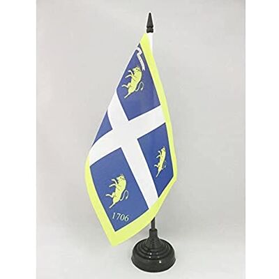 AZ FLAG Bandiera da Tavolo Città di Torino con stemma 21x14 cm Uso interno bandiera da tavolo torinese finitura cucita e bordi rinforzati con asta in plastica e base in plastica AZ FLAG Bandiera da Tavolo Città di Torino con stemma 21x14 cm Uso interno bandiera da tavolo torinese finitura cucita e bordi rinforzati con asta in plastica e base in plastica