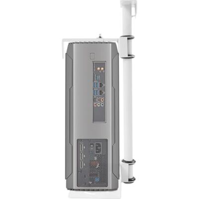 Salmeee Supporto per PC sotto la scrivania per gambe del tavolo rotonde, supporto da parete per PC, portata 30 kg, supporto per computer sospeso in acciaio con larghezza regolabile Salmeee Supporto per PC sotto la scrivania per gambe del tavolo rotonde, supporto da parete per PC, portata 30 kg, supporto per computer sospeso in acciaio con larghezza regolabile