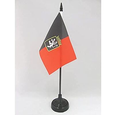 AZ FLAG Bandiera da Tavolo Valle d'Aosta con stemma 15x10 cm Base Plastica Uso interno bandiera da tavolo italiana finitura cucita e bordi rinforzati con asta in plastica e base in plastica AZ FLAG Bandiera da Tavolo Valle d'Aosta con stemma 15x10 cm Base Plastica Uso interno bandiera da tavolo italiana finitura cucita e bordi rinforzati con asta in plastica e base in plastica