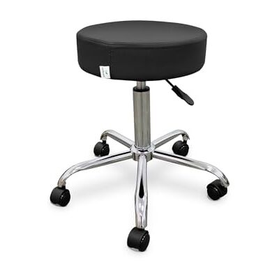 Quirumed Sgabello Wellcore con ruote autofrenanti Nero Quirumed Sgabello Wellcore con ruote autofrenanti Nero