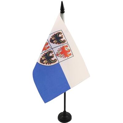 AZ FLAG Bandiera da Tavolo Trentino-Alto Adige 21x14 cm Base Plastica Uso interno bandiera da tavolo italiana finitura cucita e bordi rinforzati con asta in plastica e base in plastica AZ FLAG Bandiera da Tavolo Trentino-Alto Adige 21x14 cm Base Plastica Uso interno bandiera da tavolo italiana finitura cucita e bordi rinforzati con asta in plastica e base in plastica