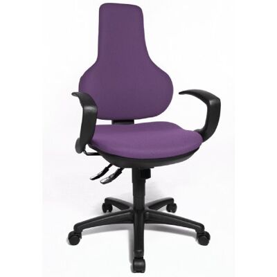 Topstar Sedia giravole da Ufficio Ergo Point SY incl. braccioli fissi, Lilla Topstar Sedia giravole da Ufficio Ergo Point SY incl. braccioli fissi, Lilla