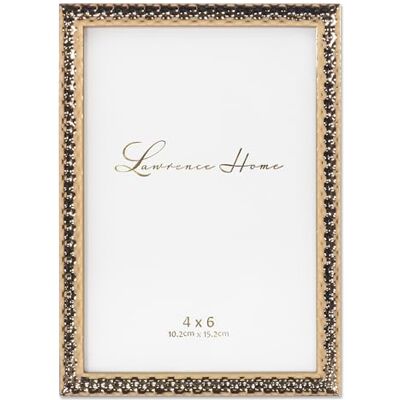 Lawrence Frames Metallo con effetto martello, oro, 4x6 Lawrence Frames Metallo con effetto martello, oro, 4x6