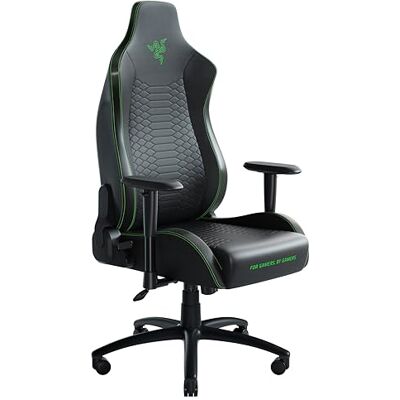 Razer Iskur X Sedia da Gaming Ergonomica (Pelle Sintetica Multistrato, Cuscini in Schiuma ad Alta Densità, Braccioli 2D, Telaio Rinforzato in Acciaio), Nero Razer Iskur X Sedia da Gaming Ergonomica (Pelle Sintetica Multistrato, Cuscini in Schiuma ad Alta Densità, Braccioli 2D, Telaio Rinforzato in Acciaio), Nero