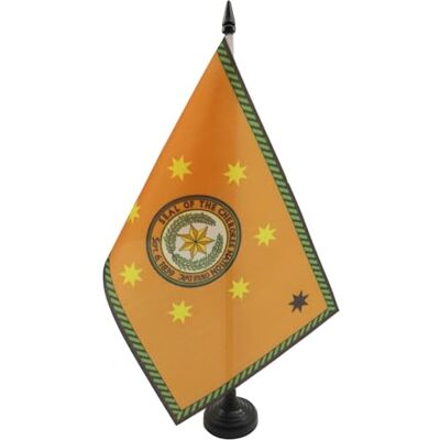 AZ FLAG Bandiera da Tavolo Cherokee 21x14 cm Poliestere 100D Base Plastica Uso interno bandiera da tavolo indiana Oklahoma finitura cucita e bordi rinforzati con asta in plastica e base in plastica AZ FLAG Bandiera da Tavolo Cherokee 21x14 cm Poliestere 100D Base Plastica Uso interno bandiera da tavolo indiana Oklahoma finitura cucita e bordi rinforzati con asta in plastica e base in plastica