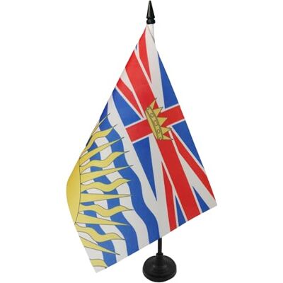 AZ FLAG Bandiera da Tavolo Columbia Britannica 21x14 cm Base Plastica Uso interno bandiera da tavolo canadese British Columbia finitura cucita e bordi rinforzati poliestere 100D AZ FLAG Bandiera da Tavolo Columbia Britannica 21x14 cm Base Plastica Uso interno bandiera da tavolo canadese British Columbia finitura cucita e bordi rinforzati poliestere 100D