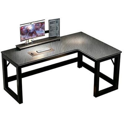 RVGVPMAMTZ Tavolo da gioco a forma di L, scrivania angolare, tavolo da angolo ribaltabile, tavolo da computer angolare, superficie in fibra di carbonio, piccolo spazio angolare, adatto per studio right,140*100cm RVGVPMAMTZ Tavolo da gioco a forma di L, scrivania angolare, tavolo da angolo ribaltabile, tavolo da computer angolare, superficie in fibra di carbonio, piccolo spazio angolare, adatto per studio right,140*100cm