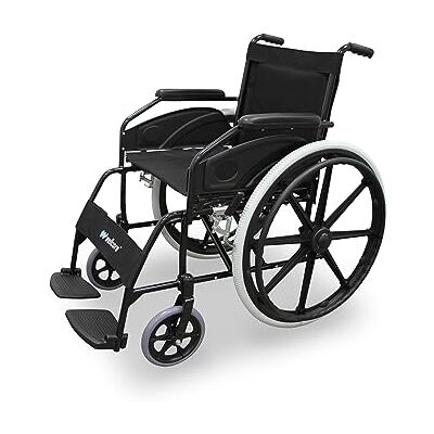 Quirumed WELLCORE Sedia a rotelle pieghevole e semovente, Alluminio, Leggero, Compatto, Alta Resistenza, Ruote massicce, Freni a mano, Braccioli imbottiti, Poggiapiedi ribaltabili Quirumed WELLCORE Sedia a rotelle pieghevole e semovente, Alluminio, Leggero, Compatto, Alta Resistenza, Ruote massicce, Freni a mano, Braccioli imbottiti, Poggiapiedi ribaltabili