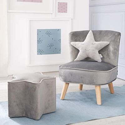 roba Set di mobili per bambini 'Lil Sofa' composto da divano per bambini, poltrona, cuscino decorativo nuvola roba Set di mobili per bambini 'Lil Sofa' composto da divano per bambini, poltrona, cuscino decorativo nuvola