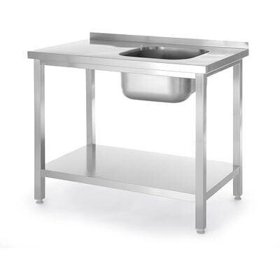 Hendi - 817018 - Mensola lato destro - Acciaio inox AISI 430 - Lavello Hendi - 817018 - Mensola lato destro - Acciaio inox AISI 430 - Lavello