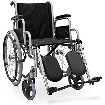 Quirumed Sedia a rotelle manuale in acciaio, larghezza seduta 46 cm, braccioli rimovibili, poggiapiedi ribaltabili 90º, Pieghevole, Leggero, Per anziani, Per disabili Quirumed Sedia a rotelle manuale in acciaio, larghezza seduta 46 cm, braccioli rimovibili, poggiapiedi ribaltabili 90º, Pieghevole, Leggero, Per anziani, Per disabili
