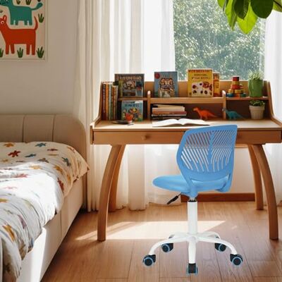 FurnitureR Sedia per bambini regolabile in altezza per scrivania, ergonomica, colorata, con schienale e braccioli, sedia girevole con 5 ruote, per bambini da 3 a 10 anni, portata fino a 100 kg FurnitureR Sedia per bambini regolabile in altezza per scrivania, ergonomica, colorata, con schienale e braccioli, sedia girevole con 5 ruote, per bambini da 3 a 10 anni, portata fino a 100 kg