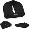 Flowen Cuscino Sedia Ufficio e Cuscino Sedile Auto in Memory Foam per Guidatore Seduta Ergonomica Posturale Schiena e Coccige da Scrivania Studio/Gaming/Smart Working Cuscino Anatomico per Emorroidi