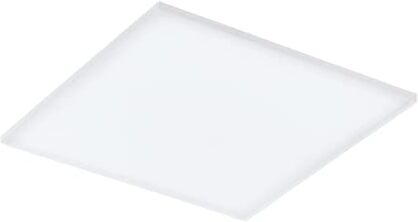 Eglo Led lampada da soffitto Turcona-B, lampada da soffitto, pannello Led in metallo e una superficie luminosa in plastica bianca, Led bianco caldo, L x L 43,7 cm