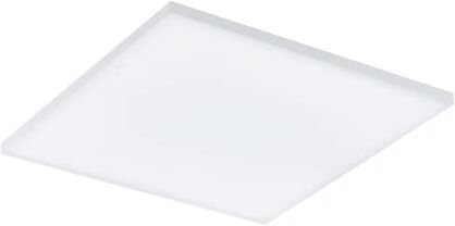 Eglo Led lampada da soffitto Turcona-B, lampada da soffitto, pannello Led in metallo e una superficie luminosa in plastica bianca, Led bianco caldo, L x L 58,7 cm