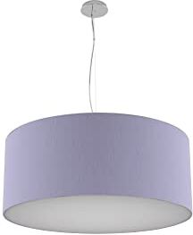 Olux ILLUMINAZIONE Lampadario Soggiorno Moderno in Tessuto, Lampadario a Sospensione Ideale per Salotto e tutte le stanze della Tua Casa, Perfetto per Led,Made in Italy(Mod.Roary-Lilla-70cm)