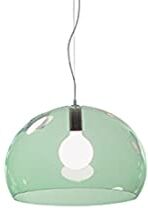 Kartell Small FL/Y Lampada da Soffitto 15 W, Verde Salvia, Diametro 38cm