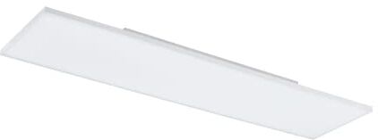 Eglo Led lampada da soffitto Turcona-B, lampada da soffitto, pannello Led in metallo e una superficie luminosa in plastica bianca, Led bianco caldo, 118,7 cm