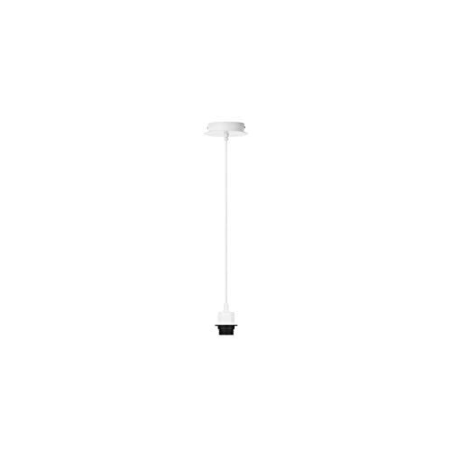 SLV Bianco FENDA Soggiorno, Illuminazione da Interni, Sospensione per Sala da Pranzo, LED, Lampada da soffitto / E27 60W