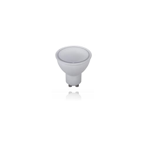 TOT ELECTRIC Plafoniera cubo 3 luci led attacco GU10 in gesso lampada da soffitto quadrata moderno bianco verniciabile (X5 GU10 Naturale 7W)