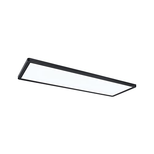 Paulmann LED Atria Shine , 580 x 200 mm, 3 livelli di regolazione, rettangolare, incl. Pannello luminoso in plastica, 1 x 22 W, dimmerabile, luce bianca diurna, colore nero, 4000 K, 580x200mm