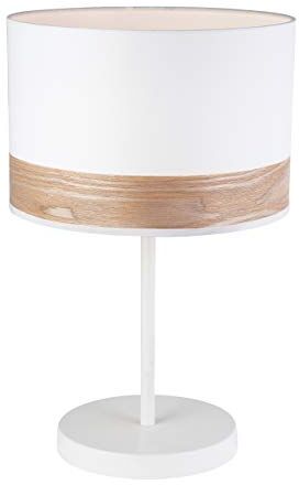 LUSSIOL Poster, Lampada Decorativa, Metallo, 40 W, Bianco/Naturale, ø30 x H49 cm