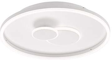 WOFI Nadra Lampada da soffitto, Bianco, H: 7 cm x B x L: 40 cm