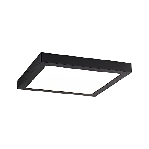 Paulmann pa licht Abia Pannello LED quadrato, 300 x 300 mm, 22 W, 2700 K, colore: Nero opaco