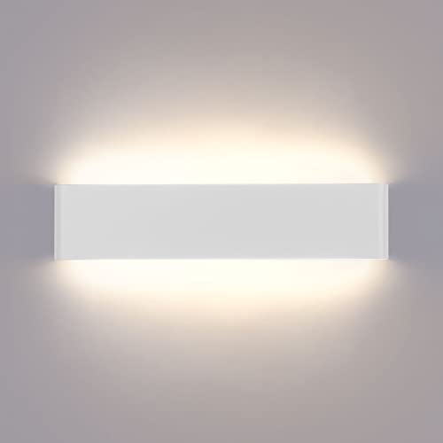 Lightess Applique da Parete Interno Moderno 16W Lampada da Parete LED Interni Lampada a Muro Luce per Camera da Letto Scale Corridoio, 31 cm 4500K Bianco Neutro