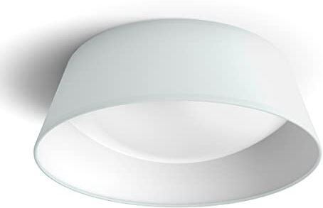 Philips Lampada da Soffitto LED Dawn, Equivalente a 14W, 30K, Luce Bianca Calda, Non Dimmerabile, Bianco