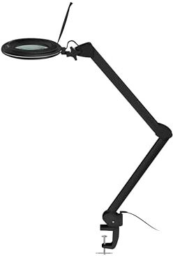 goobay Lampada LED con lente d'ingrandimento in plastica, 10 W, flusso luminoso 800 lm/tensione di funzionamento 230 V (AC) / nero