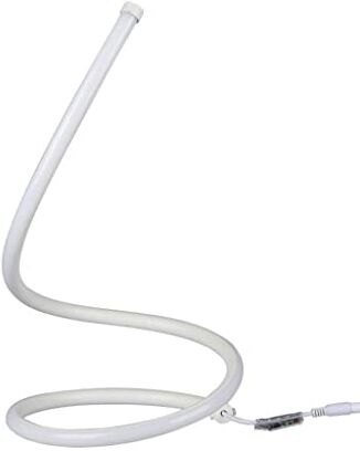 V-TAC VT-7312 Lampada led di design da tavolo 17W corpo bianco in alluminio e silicone luce bianco caldo 3000K alimentatore ON/OFF sku