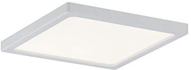 Paulmann Panel IP22  Pannello LED Areo angolare incl. 1 8 Watt Opaco soffitto plastica Lampada per Soggiorno 3000 K 8 W, Matt Bianco, 580lm