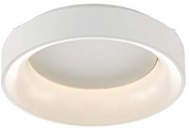 WOFI Cameron Plafoniera in plastica, 30 W, colore: Bianco