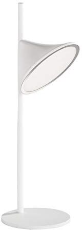 WOFI CHARA Lampada da tavolo in plastica, 7 W, colore: bianco, altezza: 42 cm x larghezza: 13 cm x lunghezza: 13 cm