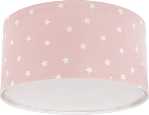 Dalber Lampada da soffitto plafoniera per bambini Star Light Stelle Rosa