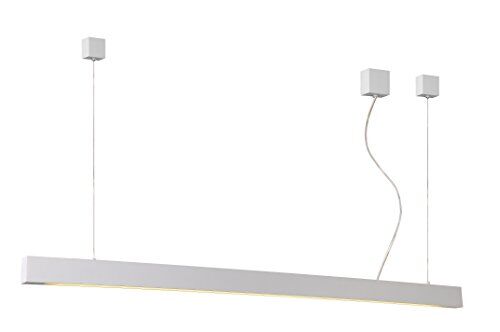 LUCIDE Lino LED – Lampade a sospensione – LED – 1 X w 2700 K – Bianco, Alluminio, bianco, T5 16 wattsW 230 voltsV