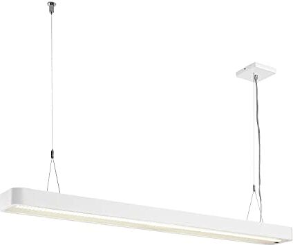 SLV Lampada a Sospensione Worklight Plus PD, per Soggiorno, Illuminazione Interna, Sala da Pranzo, LED, 4000 K, 48 W, 5520 lm, Bianca, dimmerabile