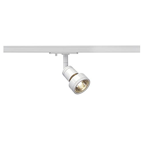 SLV monofase, Spot LED, faretto, Lampada a soffitto, Sistema a binari, Illuminazione da Interno / GU10 50 W, Puri QPAR51 50W Bianco