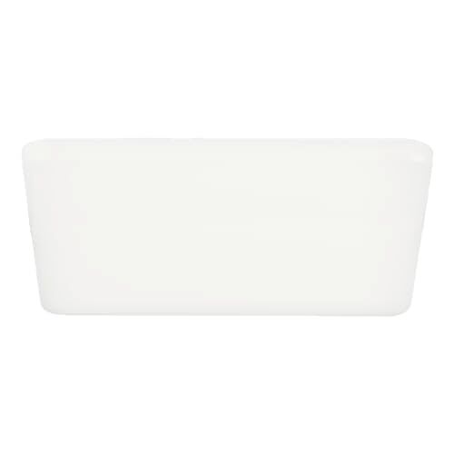 Eglo Rapita Plafoniera LED, lampada da incasso quadrata, lampada da soffitto in alluminio e plastica in bianco, faretto da incasso, colore luce bianco caldo, 10 x 10 cm