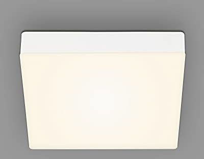 Briloner Lampada da soffitto a LED senza cornice, plafoniera a LED, luce a LED da superficie, temperatura di colore bianco caldo, 212x212x36 mm, bianco