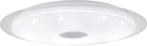 Eglo Lampada da Soffitto, Bianco, Trasparente