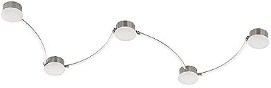 WOFI Lima Lampada da soffitto, Nickel Satinato