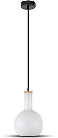 V-TAC Lampadario Sospensione, Bianco Latte