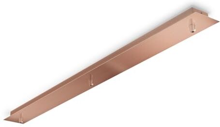 Ideal Lux Rosone Lineare Da Soffitto Parete Con 3 Uscite In Metallo Bronzo