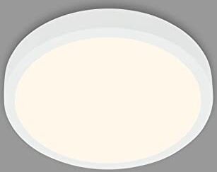 Briloner Lampada da soffitto a LED, lampada da soffitto, luce bianca calda, lampada da parete, luce da parete, bianco, Ø280x40 mm