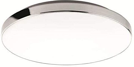 Briloner Leuchten  Lampada da soffitto a LED, IP44, 13 Watt, 1700 lumen, 4.000 Kelvin, colore: Bianco/Cromo, Ø 35,5 cm