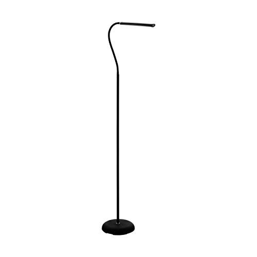 Eglo Lampada a Stelo in Plastica, Integrata, 53.5 x 21.5 x 130 cm, Nero